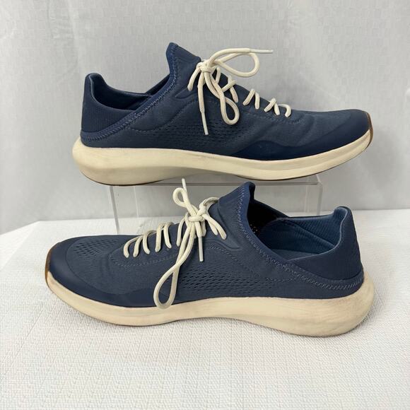 OluKai Kaholo Shoes Mens Size 12 Sneaker Navy Blue Casual Collapsible Heel main image 5